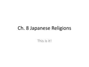 Ch. 8 Japanese Religions