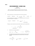 BIOCHEMISTRY (CHEM 360)