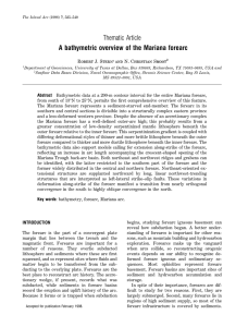 Thematic Article A bathymetric overview of the Mariana forearc
