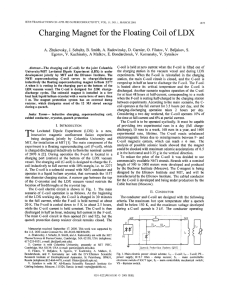 Charging magnet for the floating coil of LDX