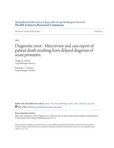 Diagnostic error - Mini review and case report of patient death