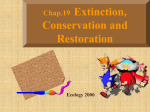 Chap.19 Extinction, conservation and restoration