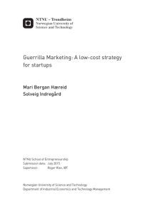 Guerrilla Marketing: A low-cost strategy for startups