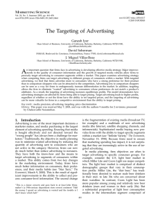The Targeting of Advertising - Faculty Directory | Berkeley-Haas
