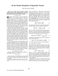 On the Decision Boundaries of Hyperbolic Neurons