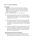 Chapter 10: Sampling Distributions