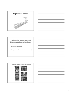 Population Genetics