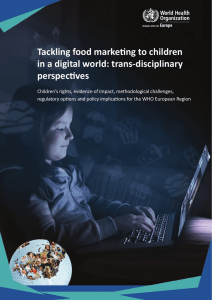 Tackling food marketing to children in a digital world