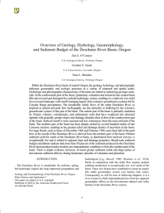 Overview of Geology, Hydrology, Geomorphology, and Sediment