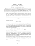 Physics 9 Fall 2011 Homework 3 - Solutions