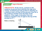 Angles of Elevation and Depression