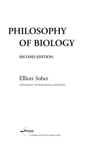 philosophy of biology - Carol Eunmi LEE