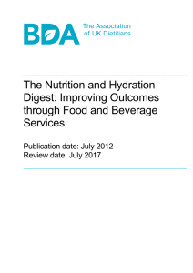 The Nutrition and Hydration Digest - British Dietetic Association