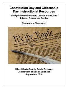 Elementary Constitution Day Resource Guide 2016