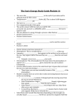 The Sun`s Energy Study Guide Module 16 • The sun is the to the