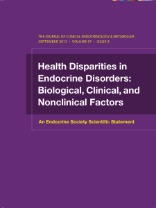 Health Disparities in Endocrine Disorders