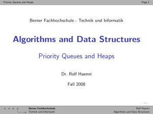 Algorithms and Data Structures