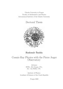 Doctoral Thesis Cosmic-Ray Physics with the Pierre Auger