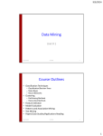 Data Mining Unit 1 - cse505fall2014