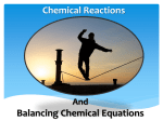 Chemical Equation - Franklin Regional Middle School