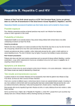 Hepatitis B, Hepatitis C and HIV