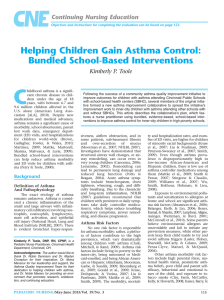 Helping Children Gain Asthma Control