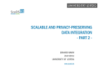 SCALABLE AND PRIVACY-PRESERVING DATA INTEGRATION