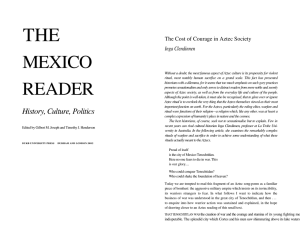 Clendinnen, "The Cost of Courage in Aztec Society"