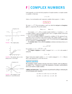 F COMPLEX NUMBERS