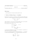 Lecture 22 This lecture: 1 Review of Abelian Groups