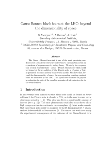 Gauss-Bonnet black holes at the LHC: beyond the