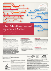 Oral Manifestations of Systemic Disease