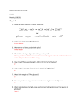 SI Worksheet #10 (Chapter 9) BY 123 Meeting 10/8/2015 Chapter 9