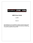 JDBC Driver Guide - Dharma Systems, Inc.