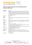 Mouse monoclonal antibody to human Epidermal growth factor