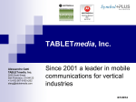 iTalkie™ solution - TABLETmedia, Inc