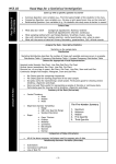 Road map for carrying out a statistical investigation