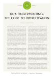 DNA Fingerprinting: The Code to Identification