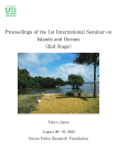 Proceedings of the 1st International Seminar on Islands and Oceans