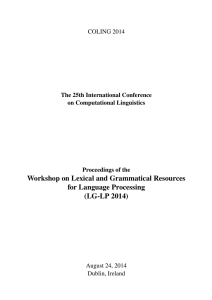 Proceedings of the 25th International Conference on Computational