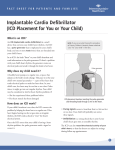 Implantable Cardio Defibrillator (ICD Placement for You or Your Child)