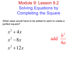 Module 3 :Lesson 3.1 Understanding Rational Exponents and