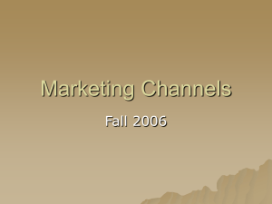 Marketing Channels