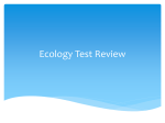 Ecology Test Review