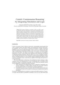 Commonsense Reasoning by Integrating Simulation and Logic