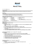 Resume - Michael Bell`s Blog