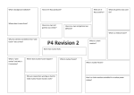 P4 revision sheets