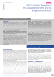 Morphometric Analysis of the Occipital Condyle and Its Surgical