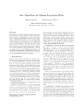 Fast Algorithms for Mining Association Rules - Philippe Fournier