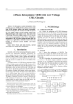 A Phase Interpolator CDR with Low-Voltage CML Circuits ..........Li